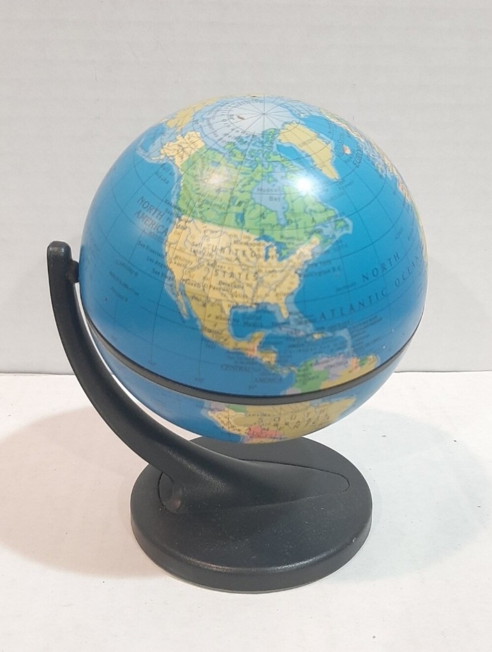 🛍Wonder Globe 5½" Tall Replogle Gyroscopic Freestanding Tabletop World Globe